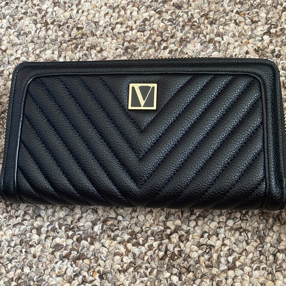 Victoria's Secret Black and Pink Wallet